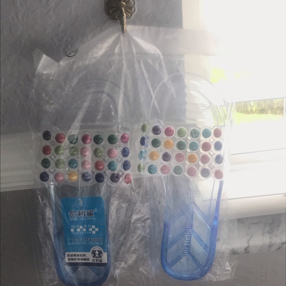 Women’s Beaded Jelly Sandals- NEW; various sizes